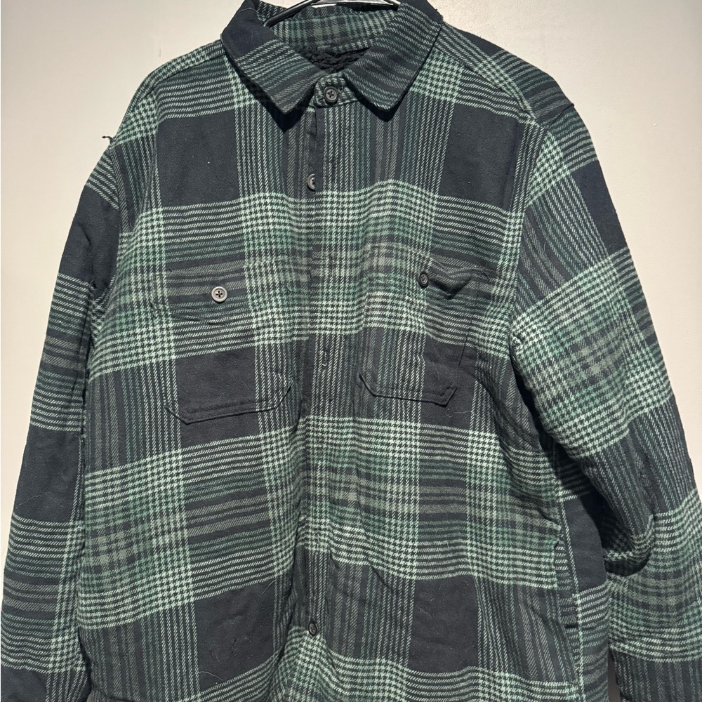 Green Plaid Bomber Jacket
